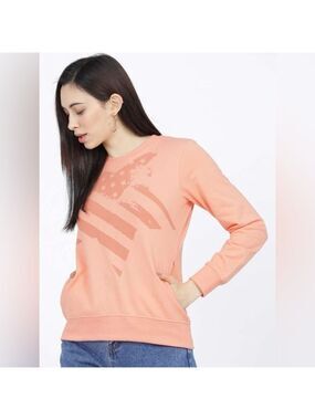 Tokyo Talkies USA Star Peach Crewneck XL